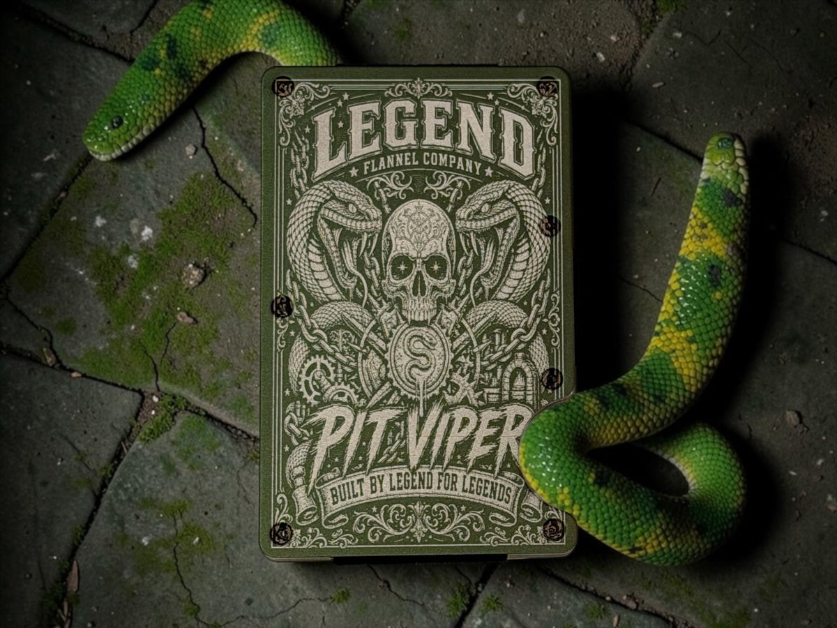 PIT VIPER LIMITED EDITION INVIVIDUALLY NUMBERED METAL SLIDE WALLETS