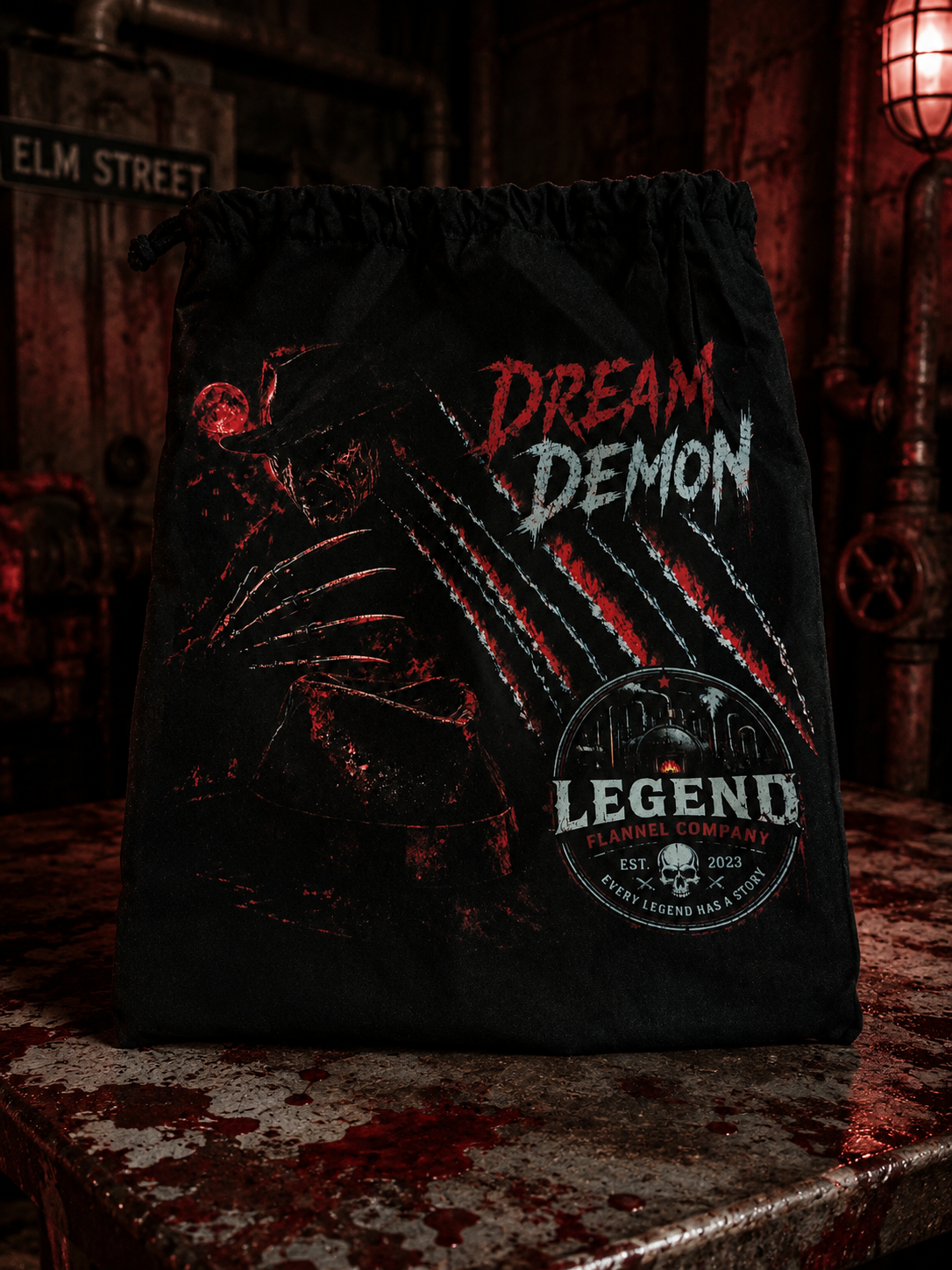 DREAM DEMON PATCHWORK FLANNEL CAP