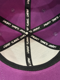 LEGEND LIGHTNING FLAT BILL HAT PURPLE WITH GREEN EMBROIDERY