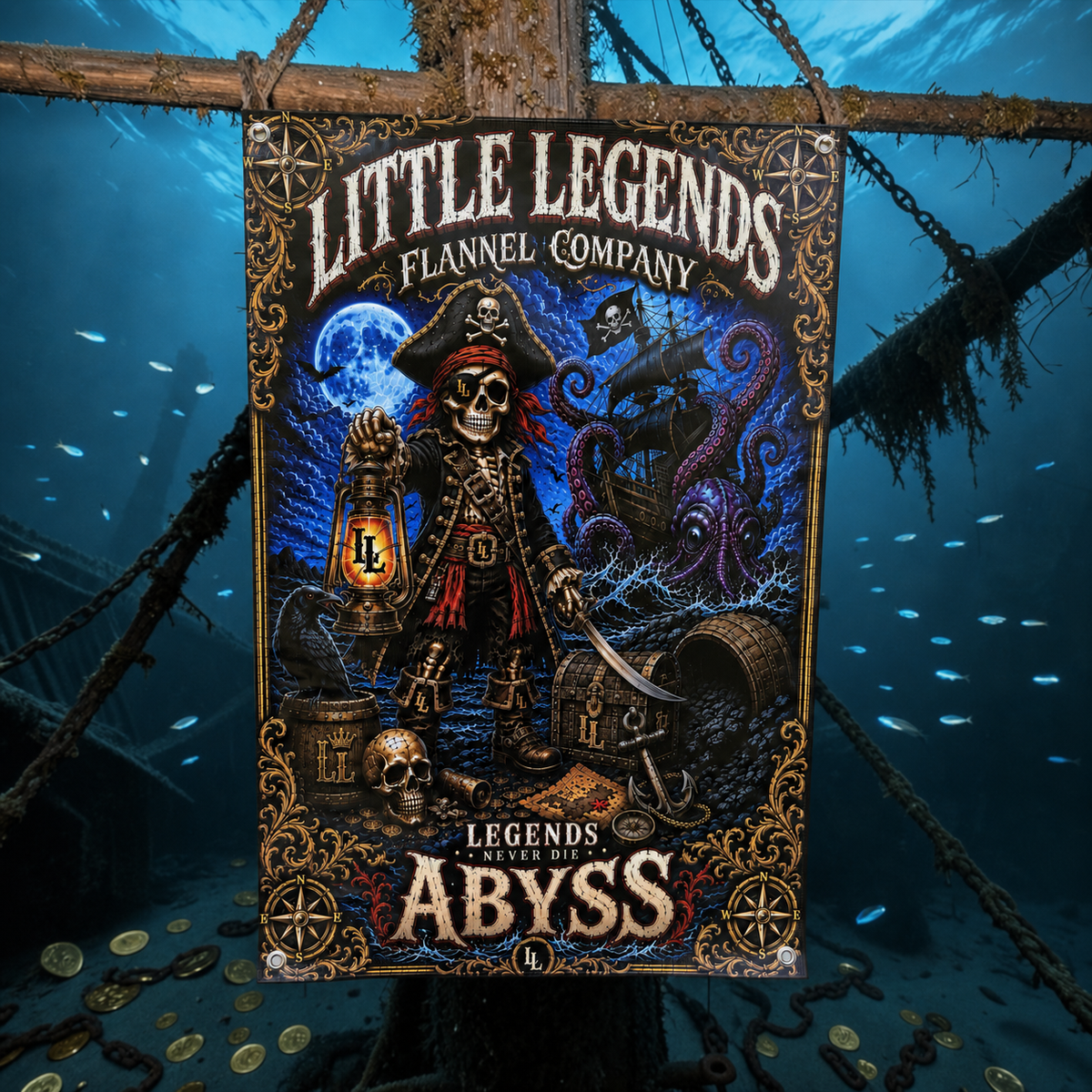 ABYSS LITTLE LEGEND LIMITED EDITION GARAGE BANNER