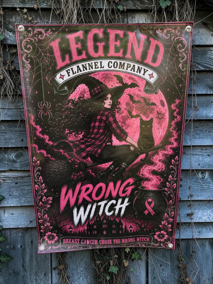 WRONG WITCH LIMITED EDITION GARAGE BANNER