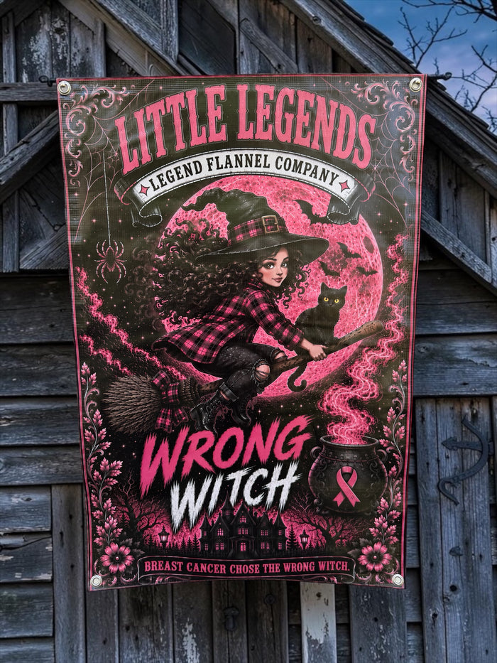 WRONG WITCH LITTLE LEGEND LIMITED EDITION GARAGE BANNER