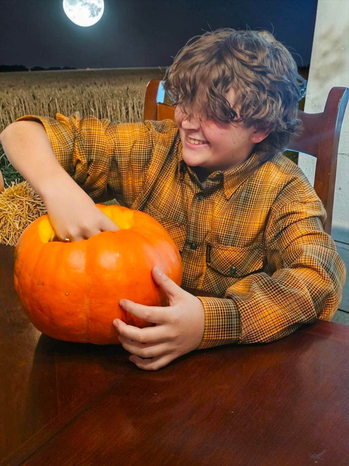 PUMPKIN HEAD YOUTH FLANNEL
