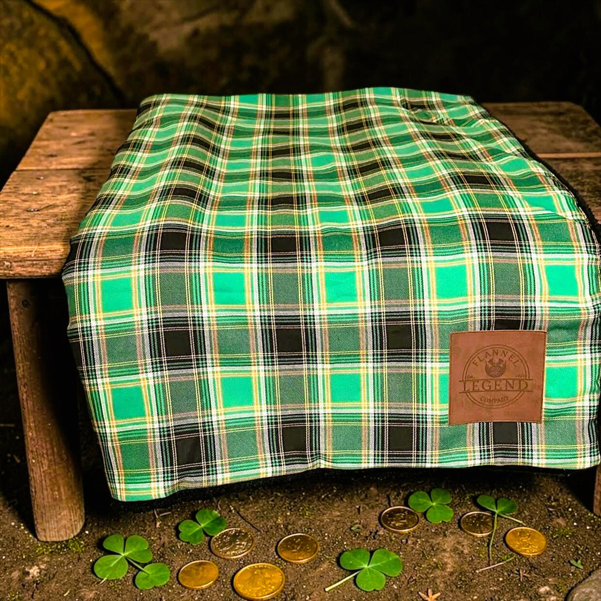 LEPRECHAUN SHERPA FLANNEL BLANKET
