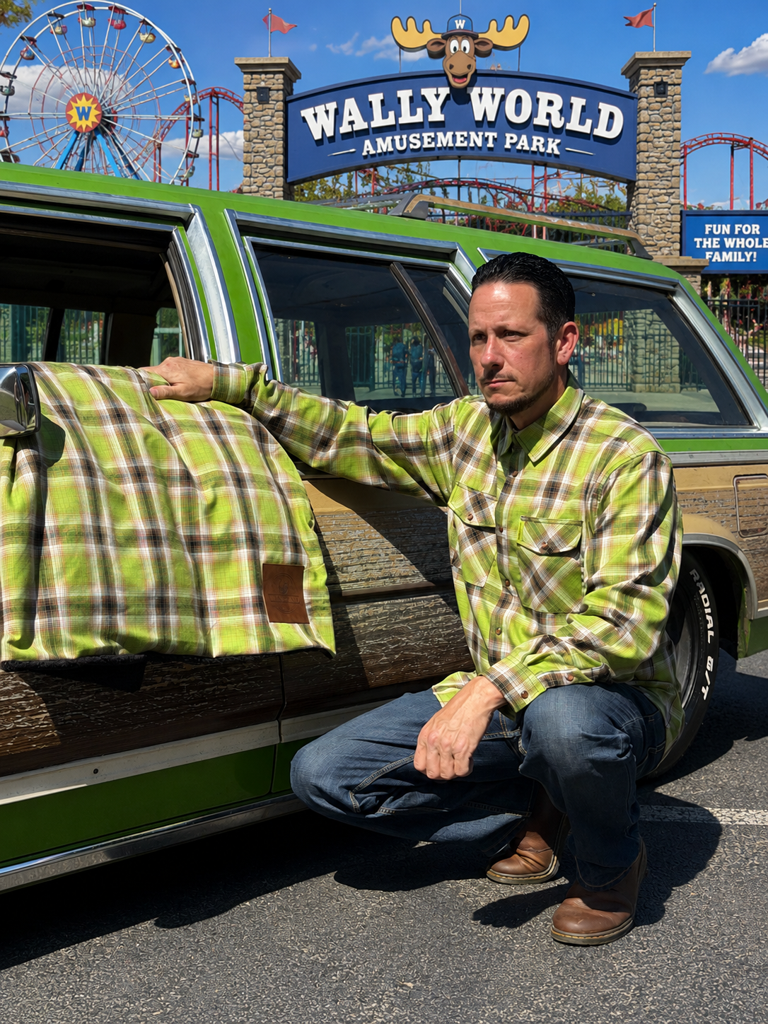 FAMILY TRUCKSTER SHERPA BLANKET