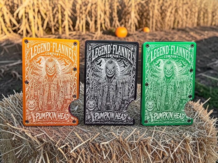 PUMPKIN HEAD LIMITED EDITION METAL SLIDE WALLETS