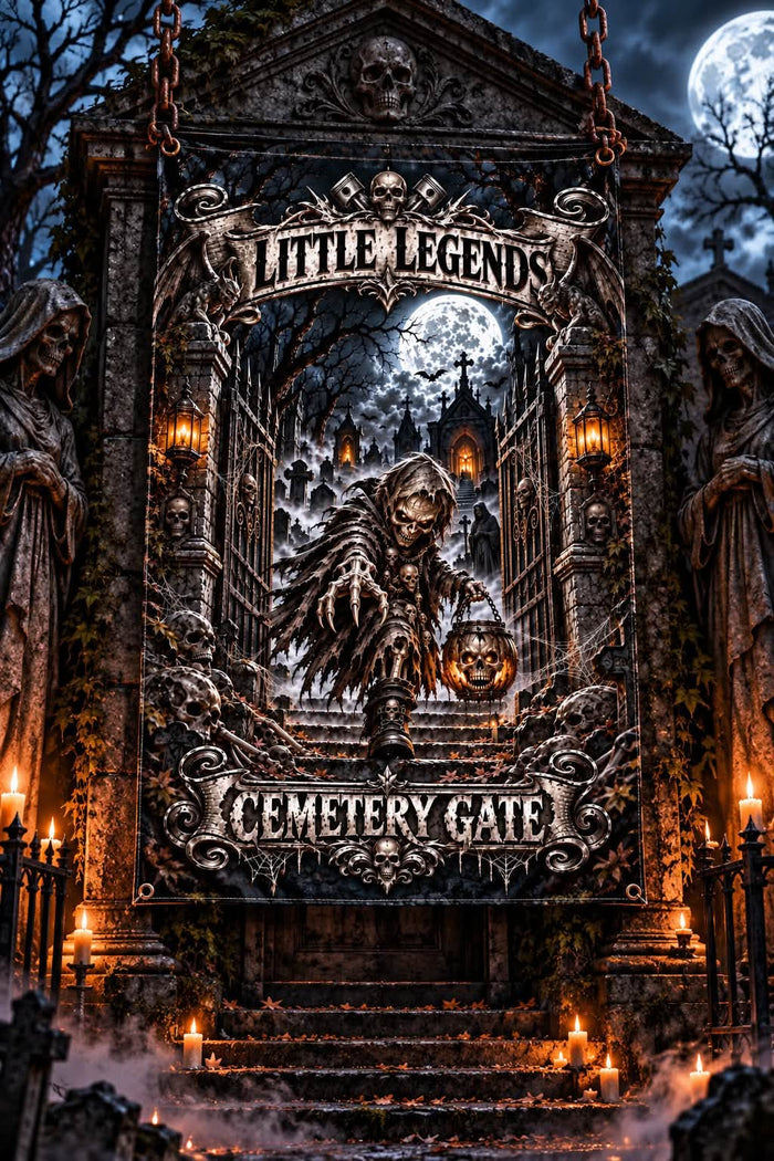 CEMETERY GATE LITTLE LEGEND LIMITED EDITION GARAGE BANNER