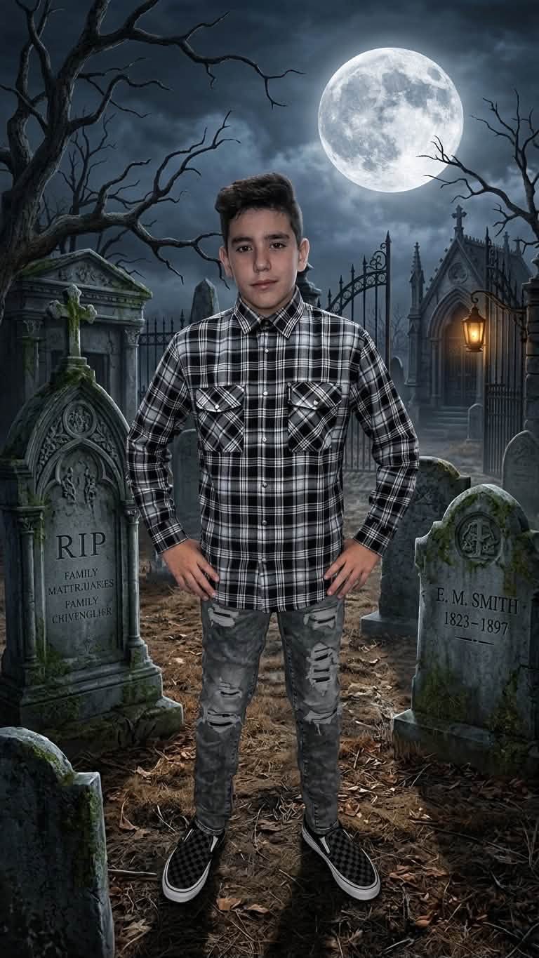 CEMETERY GATE YOUTH FLANNEL