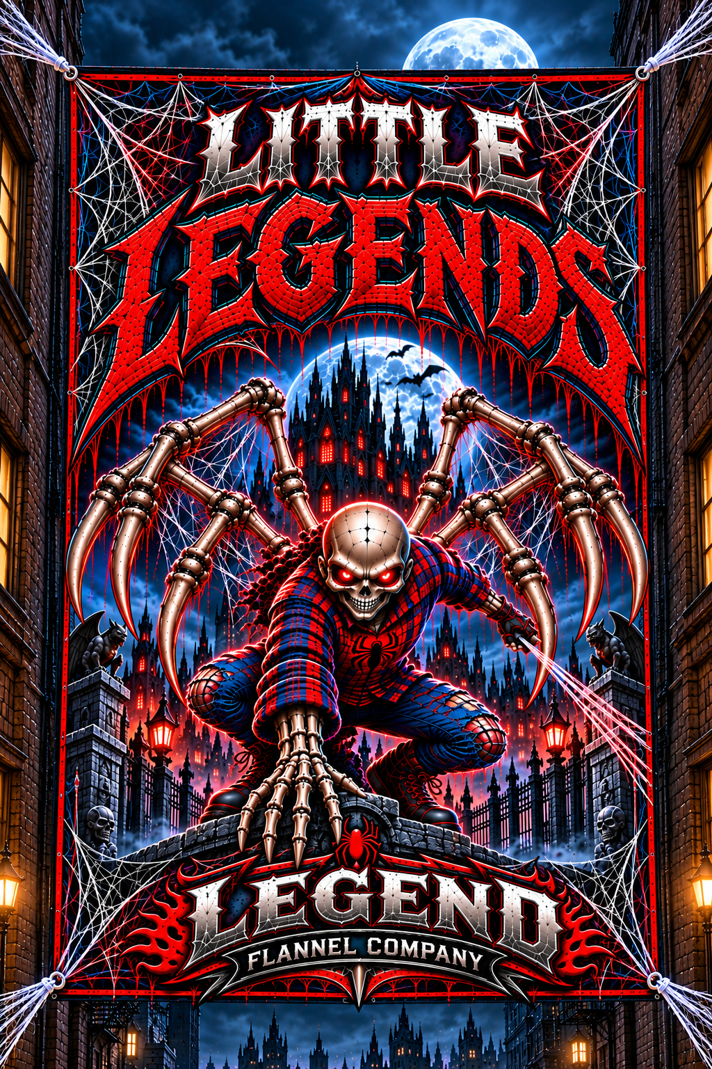WEB SLINGER LITTLE LEGEND LIMITED EDITION GARAGE BANNER