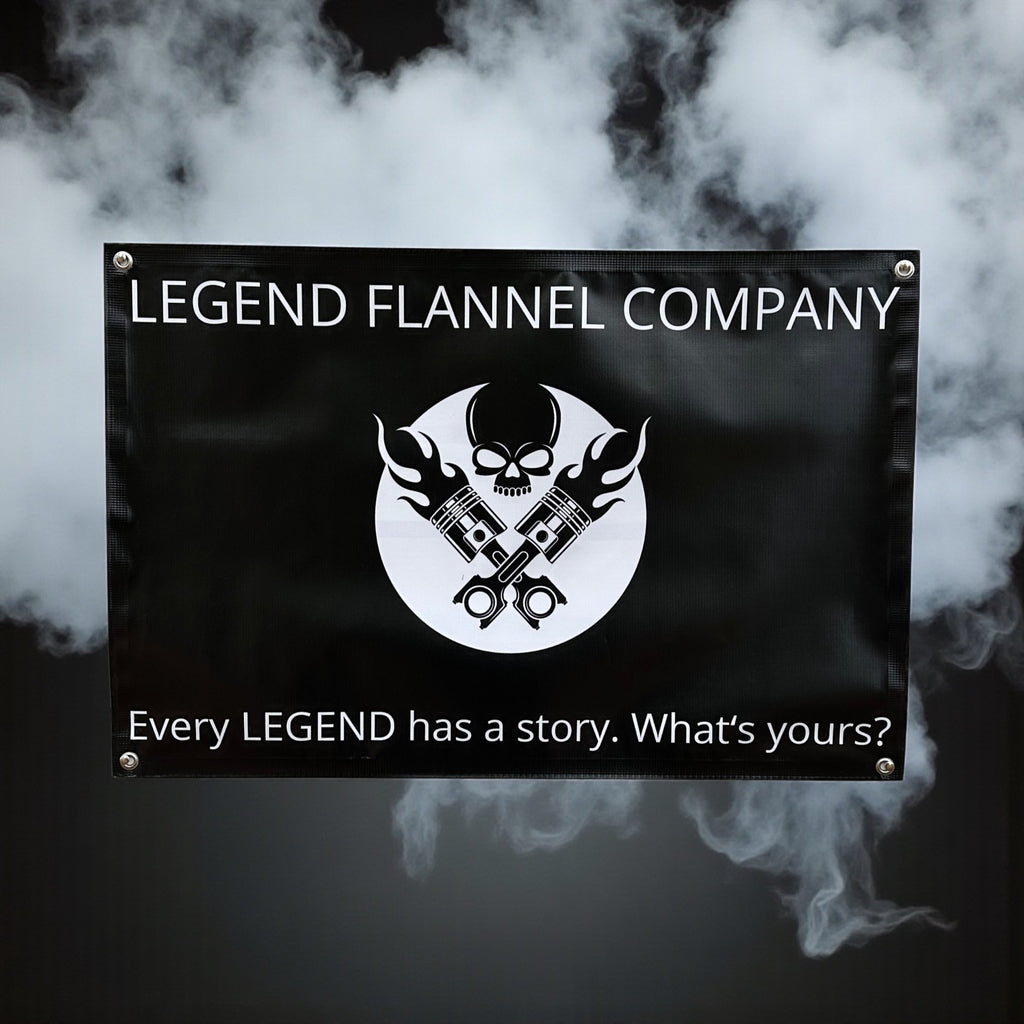 LEGEND VINYL GARAGE BANNER