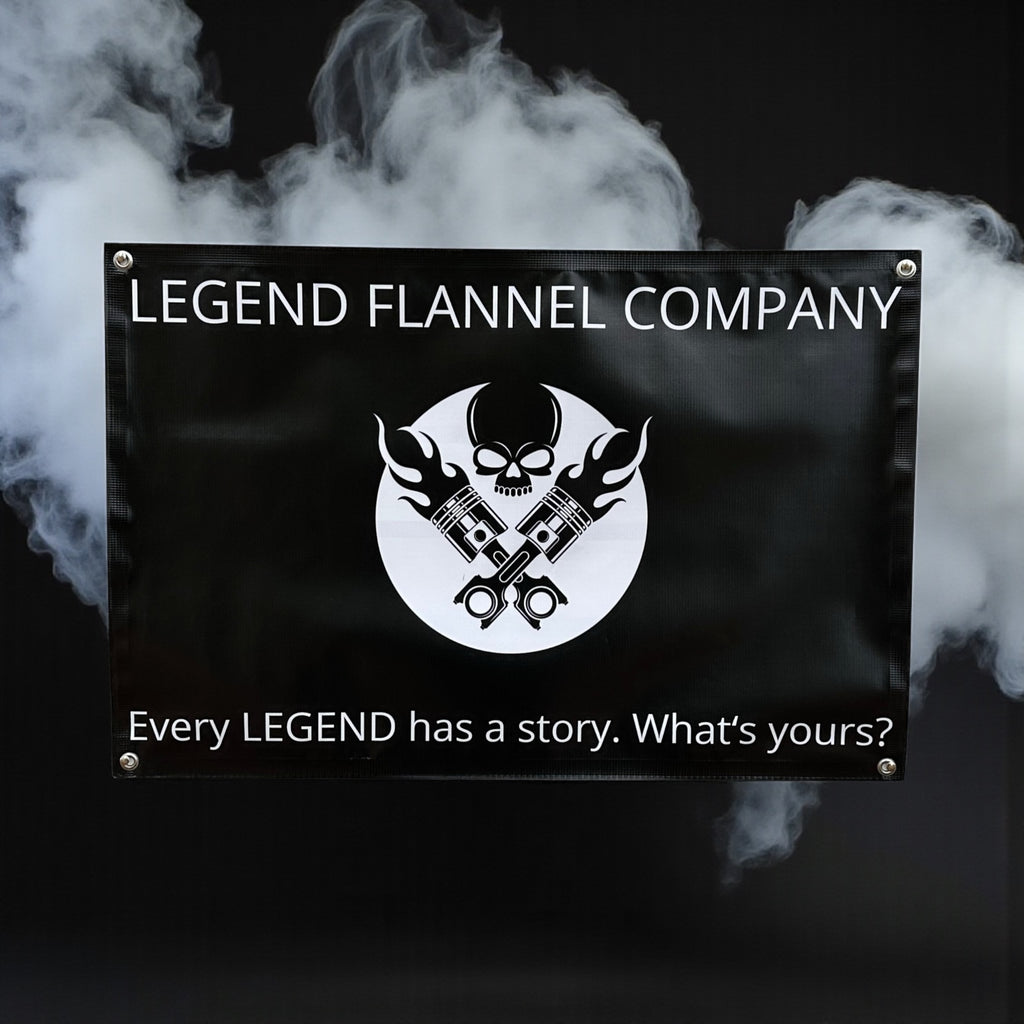 LEGEND VINYL GARAGE BANNER