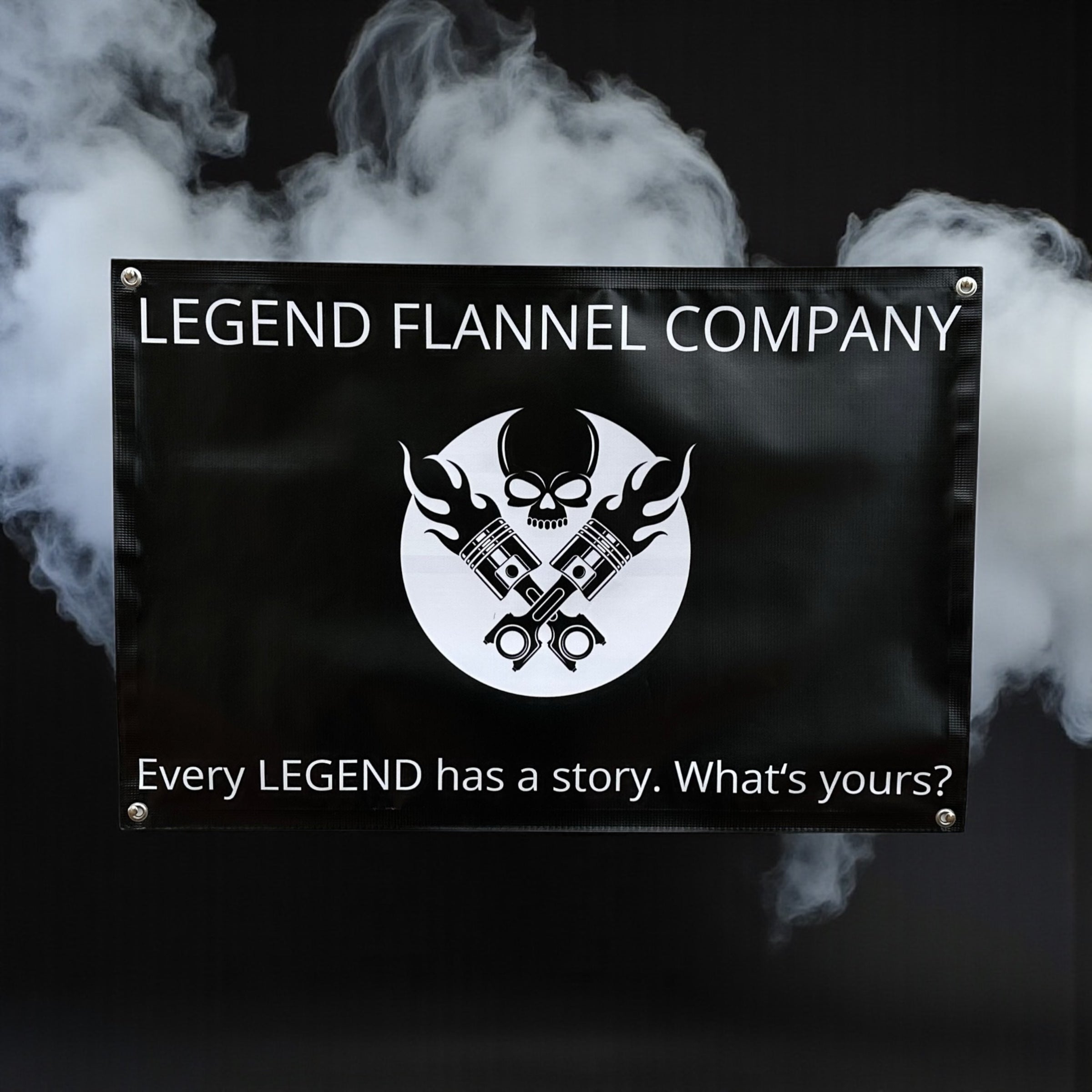 LEGEND VINYL GARAGE BANNER