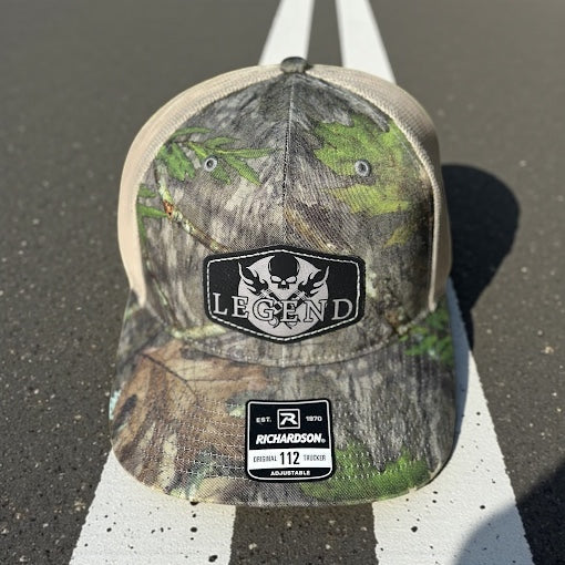 LEGEND CAMO PISTON LOGO CURVED BILL HAT