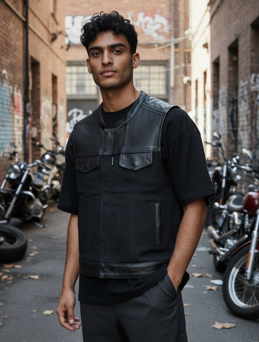 BACK ROAD VEST WITH COLLAR