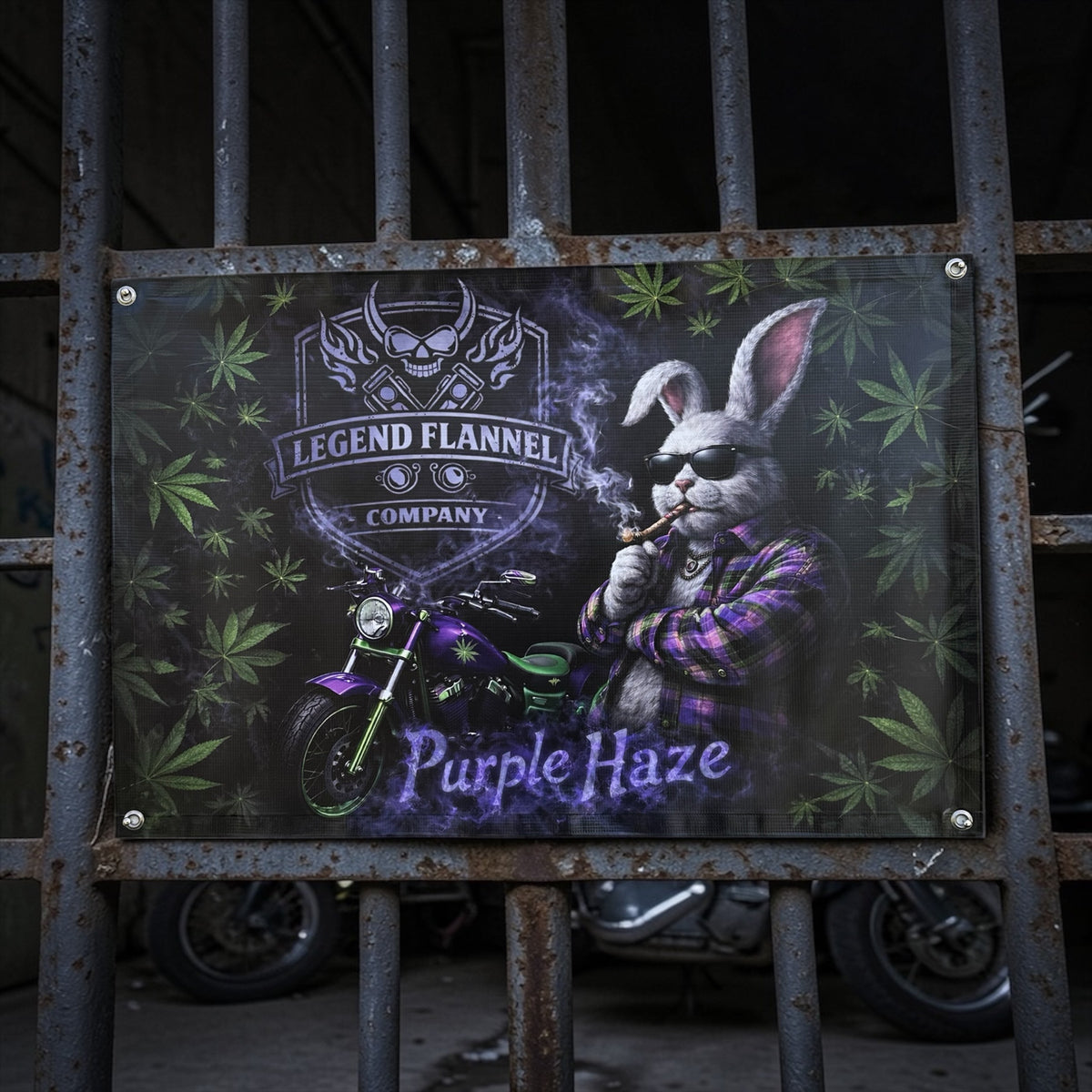 PURPLE HAZE LIMITED EDITION GARAGE BANNER