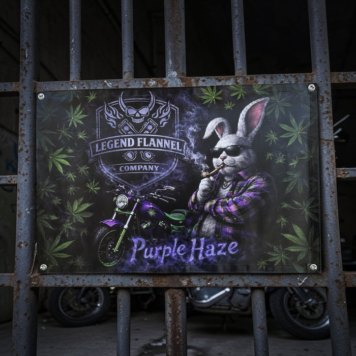 PURPLE HAZE LIMITED EDITION GARAGE BANNER