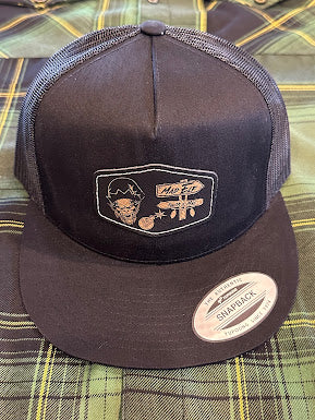 LEGEND MAD ELF PATCH TRUCKER HAT BLACK GOLD LOGO