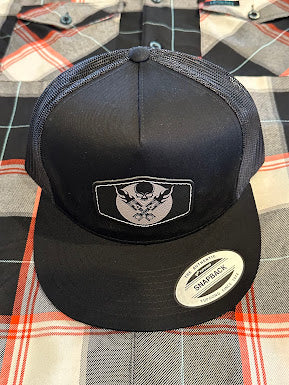 LEGEND PISTON LOGO PATCH FLAT BILL HAT BLACK