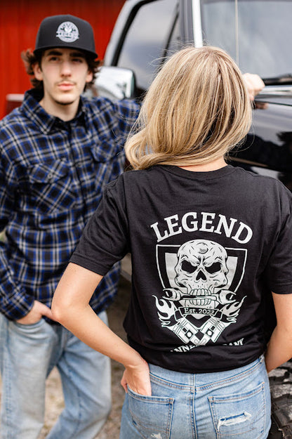 LEGEND SKULL LOGO T-SHIRT