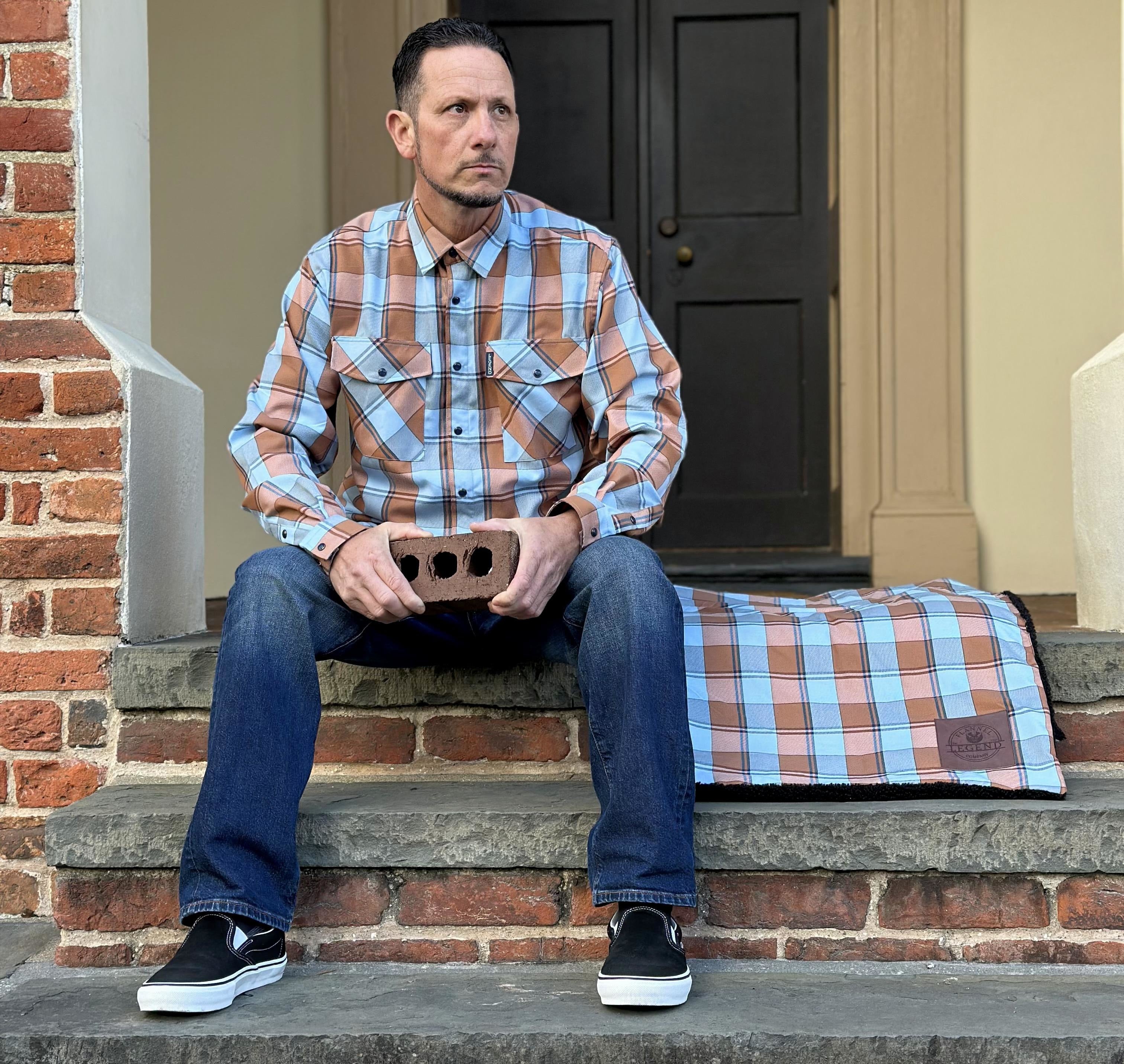 SHIT BRICK SHERPA BLANKET – LEGEND FLANNEL COMPANY, LLC