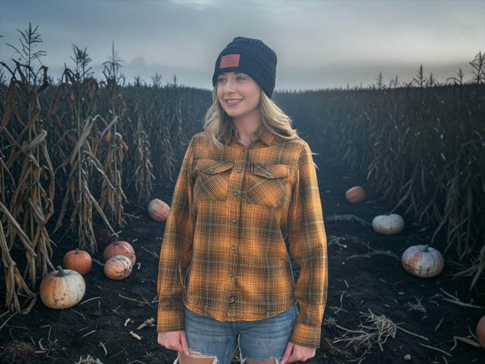 PUMPKIN HEAD WOMEN'S FLANNEL