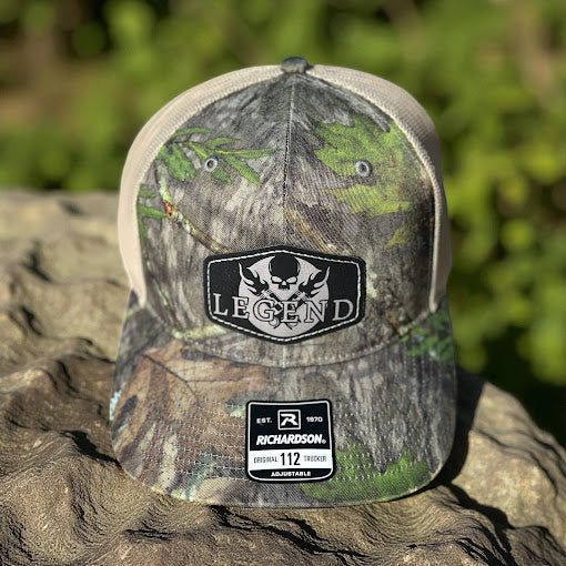 LEGEND CAMO PISTON LOGO CURVED BILL HAT