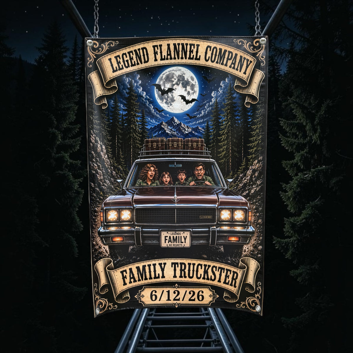 FAMILY TRUCKSTER LIMITED EDITION GARAGE BANNER