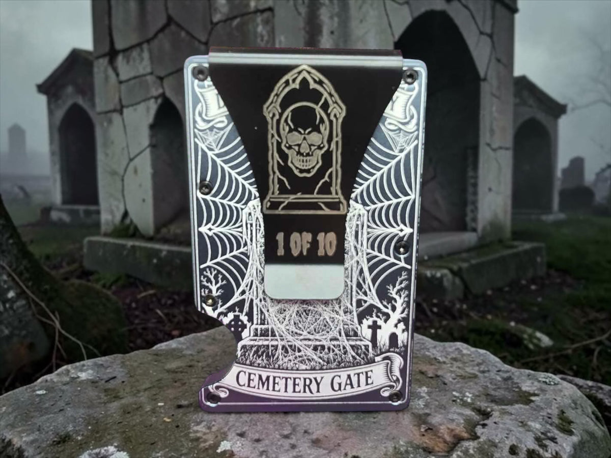 CEMETERY GATE LIMITED EDITION METAL SLIDE WALLETS