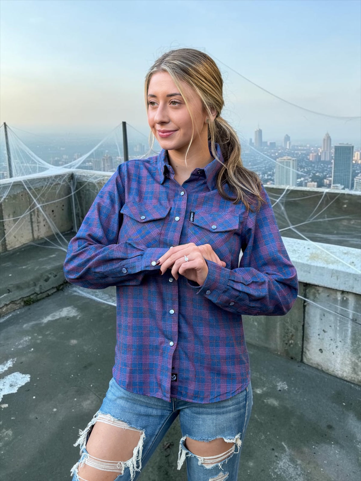 WEB SLINGER WOMEN'S FLANNEL