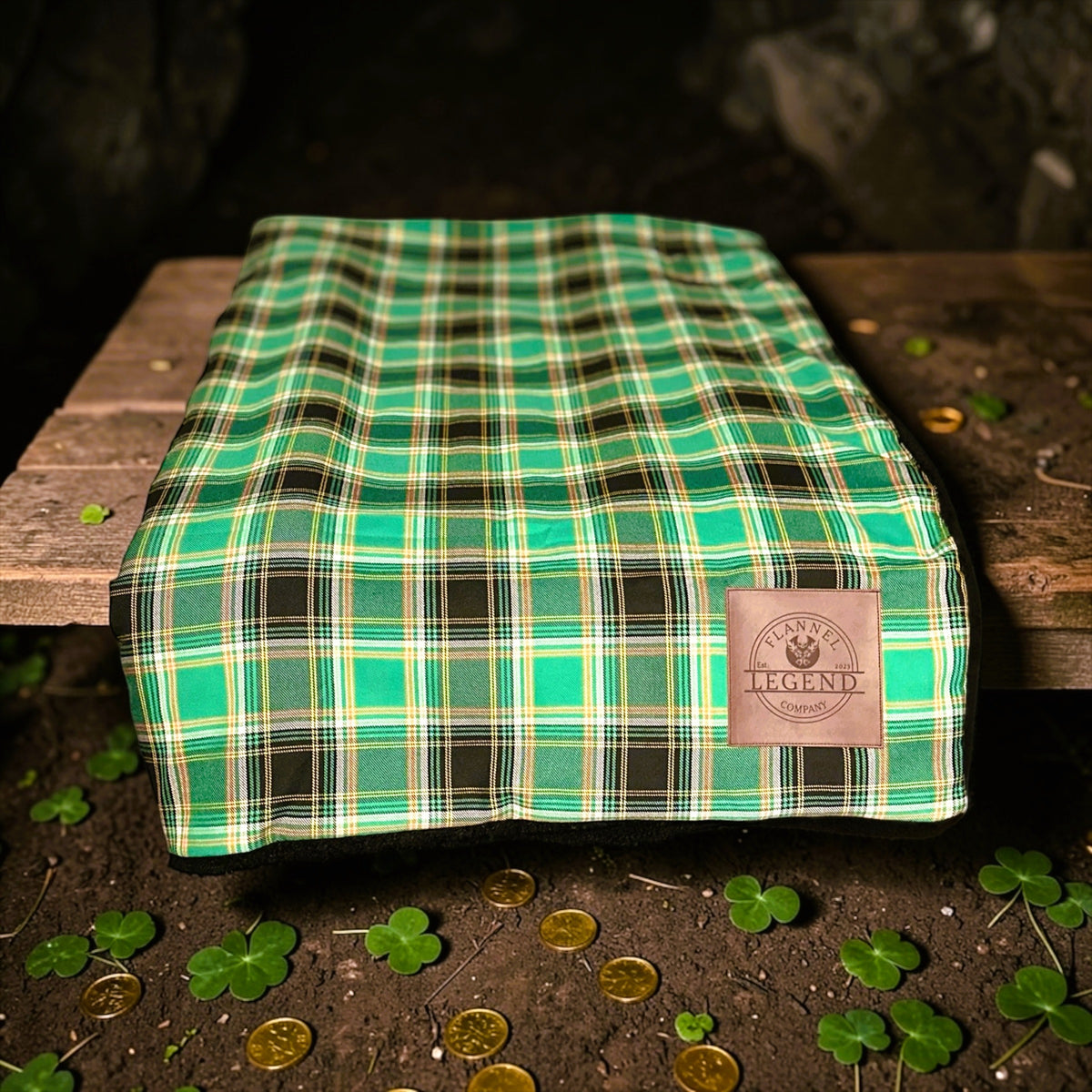 LEPRECHAUN SHERPA FLANNEL BLANKET