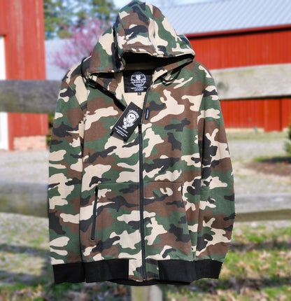 LEGEND CAMO ZIP UP HOODIE