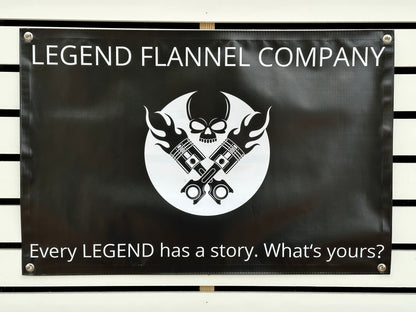 LEGEND VINYL GARAGE BANNER