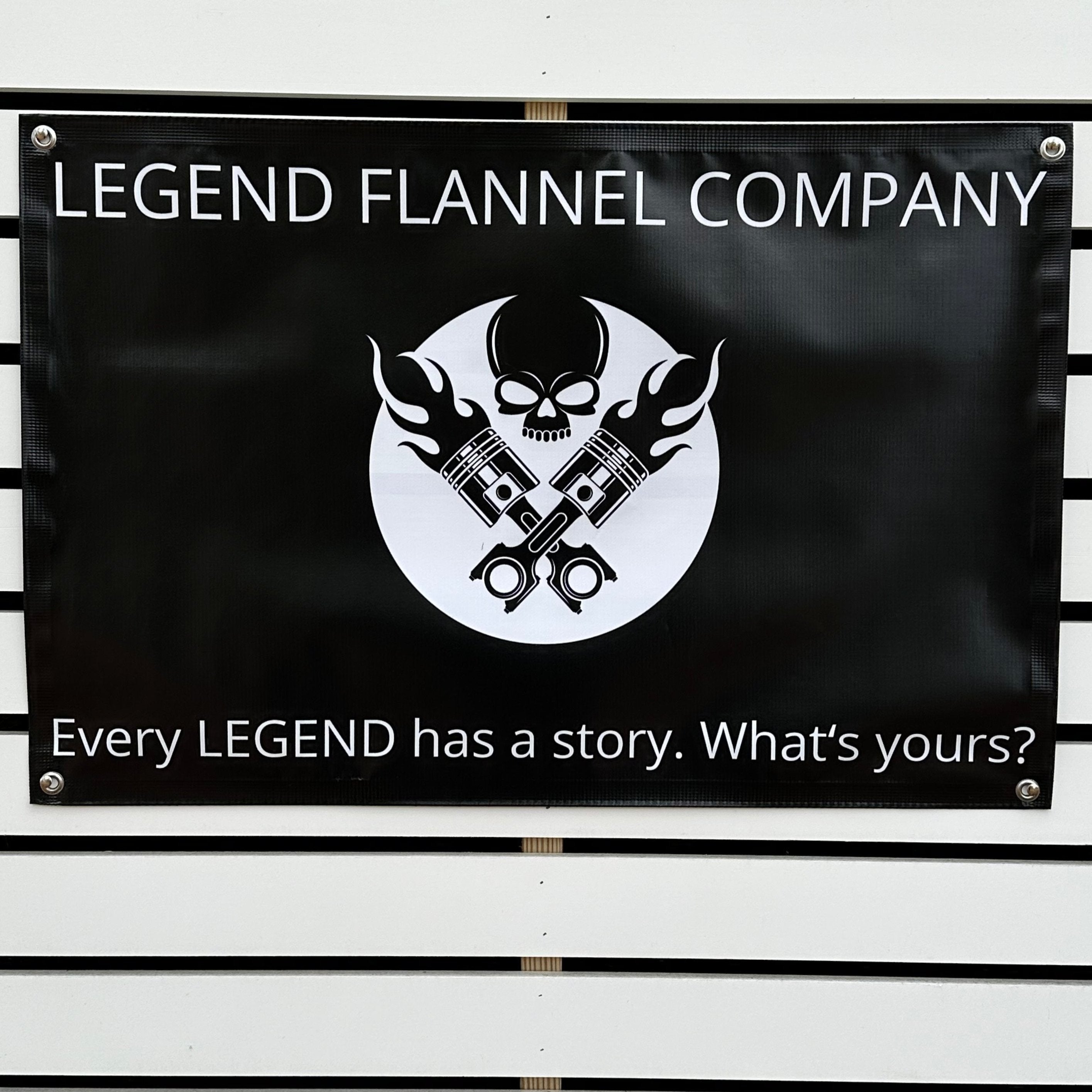 LEGEND VINYL GARAGE BANNER